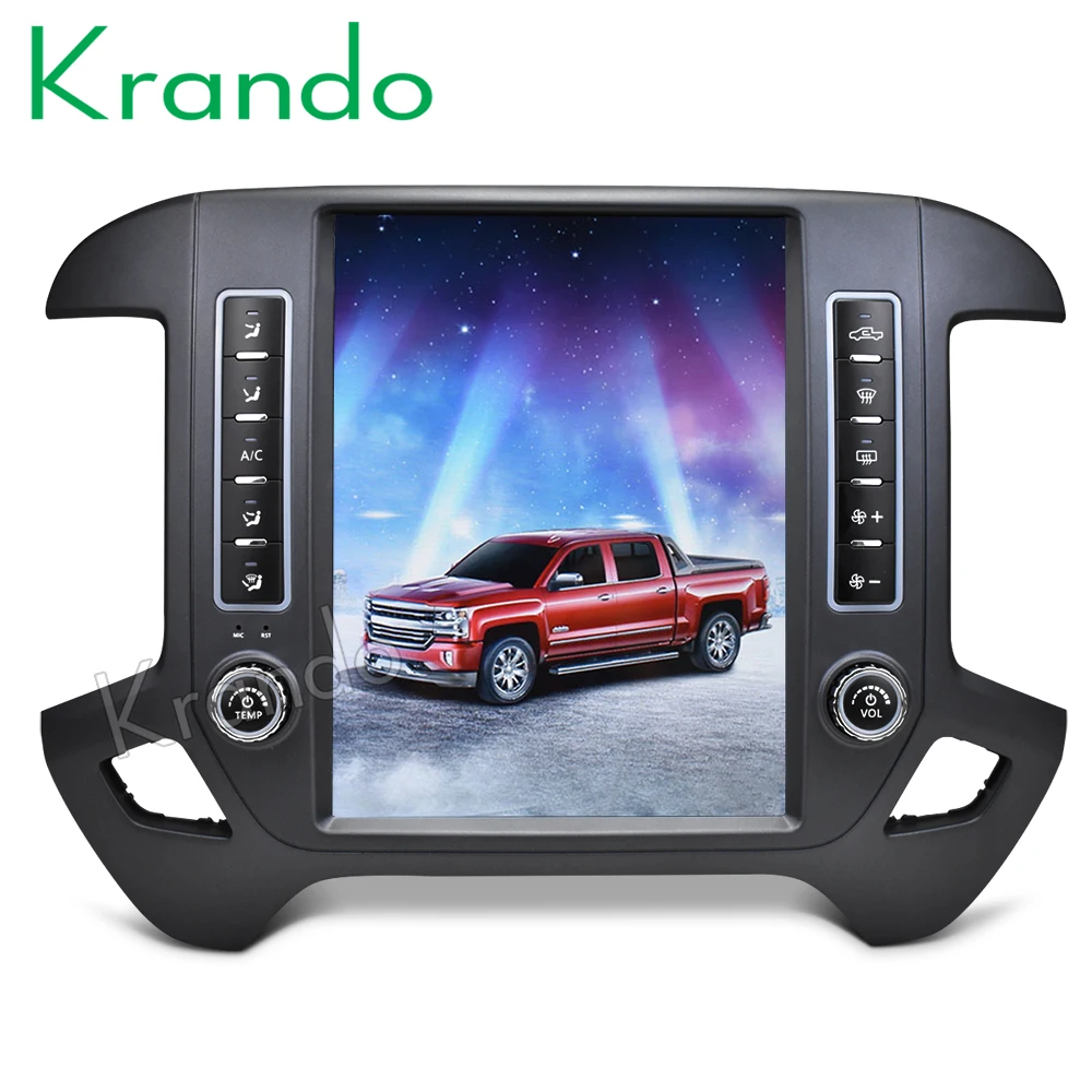 Krando Android 9.0 12.1" verticial screen auto radio gps navigation for Chevrolet Silverado GMC Sierra 2014-2018 car player BT
Krando Android 9.0 12.1" verticial screen auto radio gps navigation for Chevrolet Silverado GMC Sierra 2014-2018 car player BT