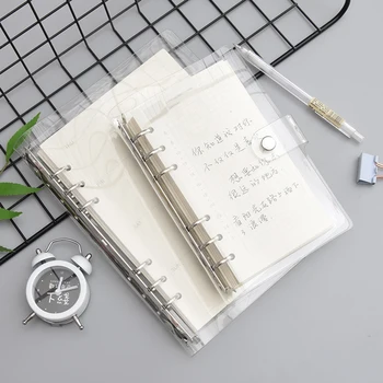 A5/A6 Notebook Transparent Color PVC Clip File Folder Loose Leaf Ring Binder Planner Agenda School Office Supplies Stationery
A5/A6 Notebook Transparent Color PVC Clip File Folder Loose Leaf Ring Binder Planner Agenda School Office Supplies Stationery