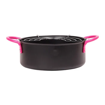 20cm Japanese Tempura Kitchen Home Metal Handle Universal Portable Non Stick Easy Pour Mini Deep Fry Pan Cookware
20cm Japanese Tempura Kitchen Home Metal Handle Universal Portable Non Stick Easy Pour Mini Deep Fry Pan Cookware