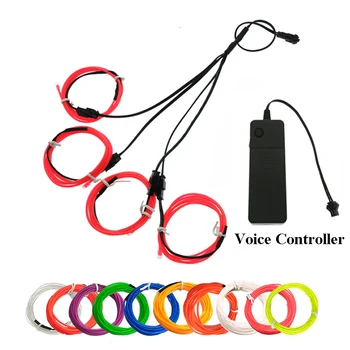 EL Neon light kits with portable voice controller inverter 5 by 1 meter(3ft) wire for Car ,Blacklight Run, DIY Decoration
EL Neon light kits with portable voice controller inverter 5 by 1 meter(3ft) wire for Car ,Blacklight Run, DIY Decoration