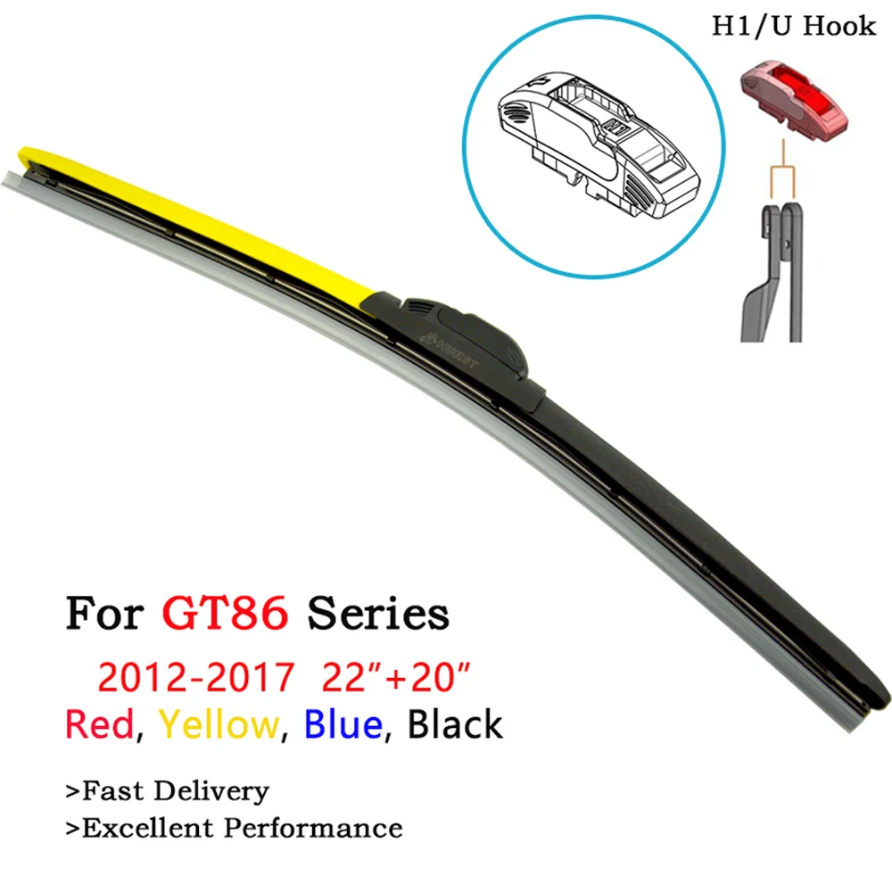 Toyota GT86 Accessories Wiper Blades 2Pcs Colorful Boneless Windshield Wipers For GT86 Vehicle From 2012 To 2017 Fit H1 U J Hook
Toyota GT86 Accessories Wiper Blades 2Pcs Colorful Boneless Windshield Wipers For GT86 Vehicle From 2012 To 2017 Fit H1 U J Hook