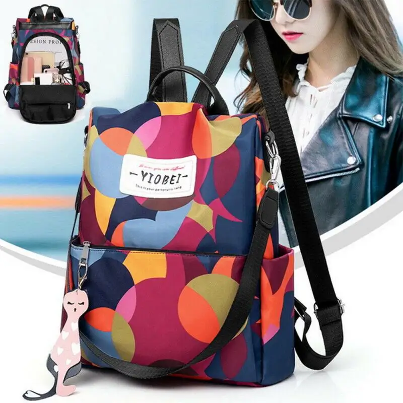 Fashion colorful ladies print Oxford cloth anti-theft multi-function backpack adjustable length suitable for daily travel school
Fashion colorful ladies print Oxford cloth anti-theft multi-function backpack adjustable length suitable for daily travel school