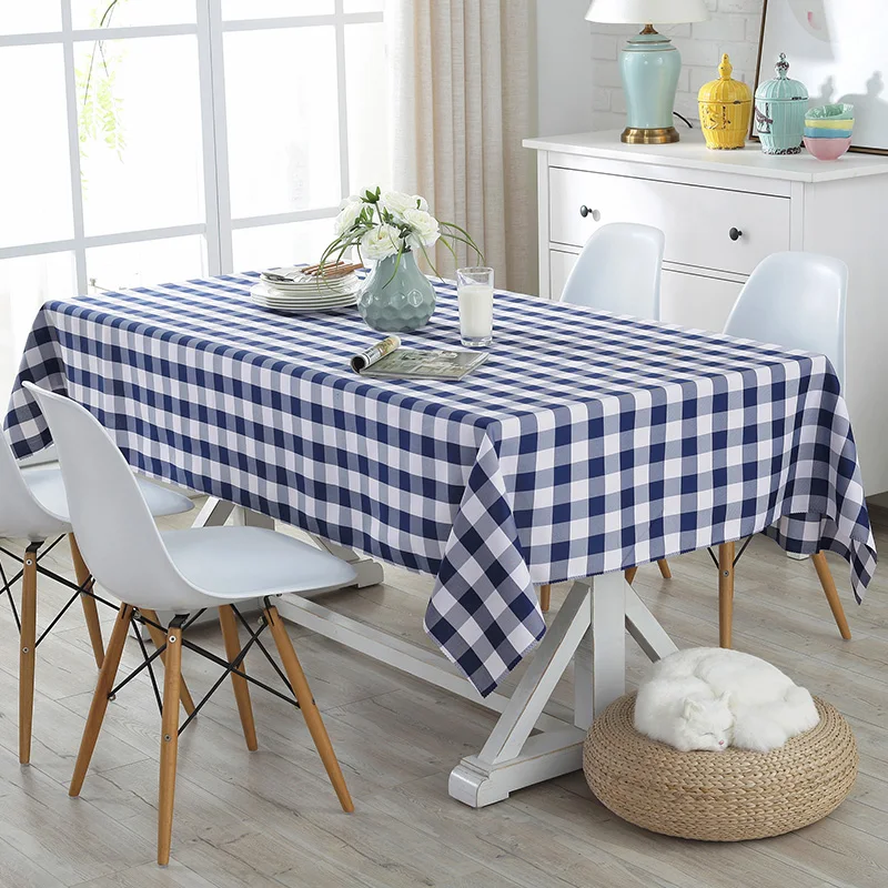 Pastoral Polyester Rectangular Plaid Picnic Table Covers Tablecloth Restaurant Dinning Party Table Cloth Cover Outdoor Navy Blue
Pastoral Polyester Rectangular Plaid Picnic Table Covers Tablecloth Restaurant Dinning Party Table Cloth Cover Outdoor Navy Blue