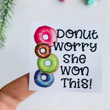 Custom Donut Worry She Won This Stickers Funny Stickers Colorful Packaging Stickers Fun Cute Packaging Sticker Happy Mail Label 
Custom Donut Worry She Won This Stickers Funny Stickers Colorful Packaging Stickers Fun Cute Packaging Sticker Happy Mail Label