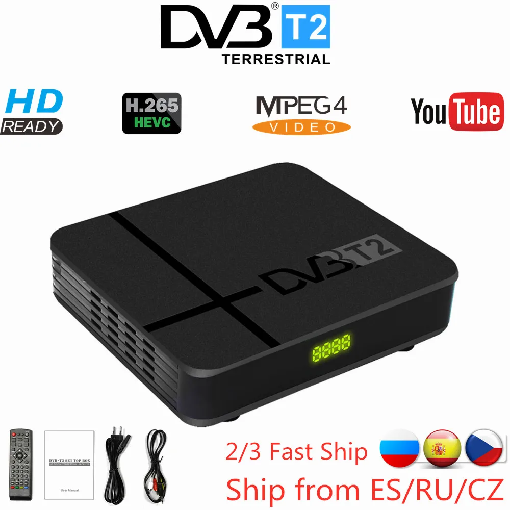 Vmade DVB T2 TV Tuner HD Digital Terrestrial Receiver Fully 1080P H.265/HEVC Built-in RJ45 LAN Support Youtube Hot Sale Europe
Vmade DVB T2 TV Tuner HD Digital Terrestrial Receiver Fully 1080P H.265/HEVC Built-in RJ45 LAN Support Youtube Hot Sale Europe