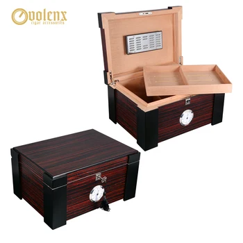 VOLENX Cigar Box with Metal Humidifier Cedar Wood Cigar Cabninet with Digital Metal Hygrometer Large Capacity Cigar Humidor
VOLENX Cigar Box with Metal Humidifier Cedar Wood Cigar Cabninet with Digital Metal Hygrometer Large Capacity Cigar Humidor