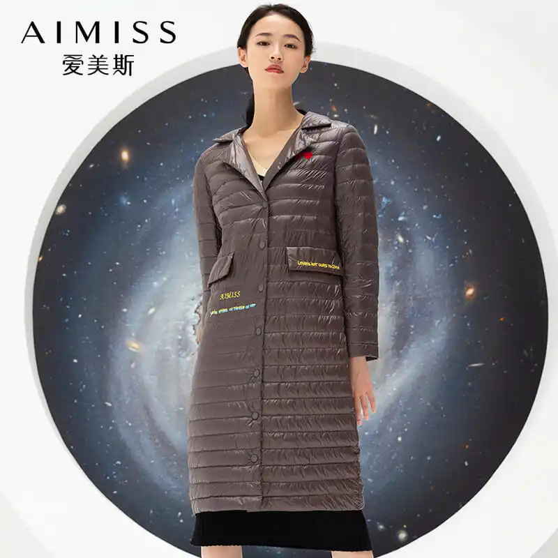 AIMISS Brand New Women Winter Down Jacket Turn-Down Neck Full Sleeves Pocket Loose Long Down Coat Outwear Clothes
AIMISS Brand New Women Winter Down Jacket Turn-Down Neck Full Sleeves Pocket Loose Long Down Coat Outwear Clothes