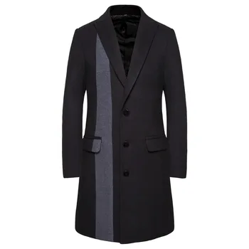 Men's Wear Fall Winter 2019 New Fashion Thickened Male Wool Overcoat Business and leisure masculinity Slim Fit Windbreake 
Men's Wear Fall Winter 2019 New Fashion Thickened Male Wool Overcoat Business and leisure masculinity Slim Fit Windbreake