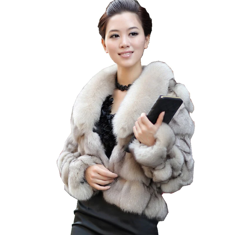 Luxury Genuine Real Fox Fur Jackets&Coats With Fox Fur Collar For Ladies Short Fox Fur Outerwear In Fur Garments
Luxury Genuine Real Fox Fur Jackets&Coats With Fox Fur Collar For Ladies Short Fox Fur Outerwear In Fur Garments