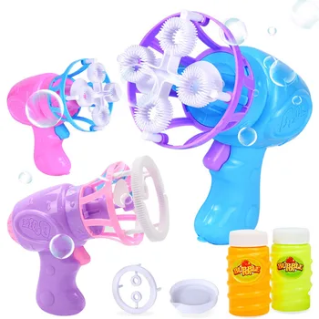 Summer Funny Magic Bubble Blower Machine Electric Automatic Bubble Maker Gun with Mini Fan Kids Outdoor Toys Wedding Supplies 
Summer Funny Magic Bubble Blower Machine Electric Automatic Bubble Maker Gun with Mini Fan Kids Outdoor Toys Wedding Supplies