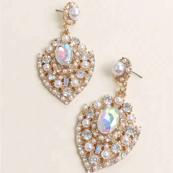 JUJIA New Wedding Jewelry Multicolored Crystal Drop Earrings For Women Long Earring Pearl Statement Earring Wholesale Bijoux 
JUJIA New Wedding Jewelry Multicolored Crystal Drop Earrings For Women Long Earring Pearl Statement Earring Wholesale Bijoux