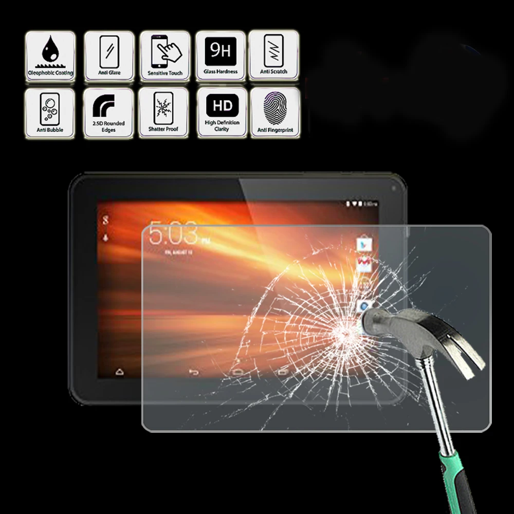 Tablet Tempered Glass Screen Protector Cover for Hipstreet Flare 3 9 Inch - Screen Film Protector Guard Cover
Tablet Tempered Glass Screen Protector Cover for Hipstreet Flare 3 9 Inch - Screen Film Protector Guard Cover