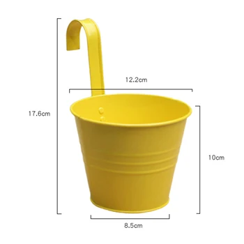 Garden Flower Pots Balcony Hanging Planter Iron Bucket Holders Home Decor For Succulent Plant Growing, Bonsai Growing
Garden Flower Pots Balcony Hanging Planter Iron Bucket Holders Home Decor For Succulent Plant Growing, Bonsai Growing
