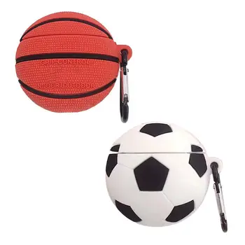 Unique Basketball Football Pattern Soft Silicone Protective Case Shockproof Cover Skin Protector with Carabiner for Airpods 1/2
Unique Basketball Football Pattern Soft Silicone Protective Case Shockproof Cover Skin Protector with Carabiner for Airpods 1/2