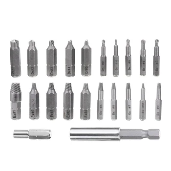 22Pcs Damaged Stripped Screw Extractor Set For Broken Bolt Screw Remover Set with Magnetic Extension Bit Holder Socket Adapter
22Pcs Damaged Stripped Screw Extractor Set For Broken Bolt Screw Remover Set with Magnetic Extension Bit Holder Socket Adapter