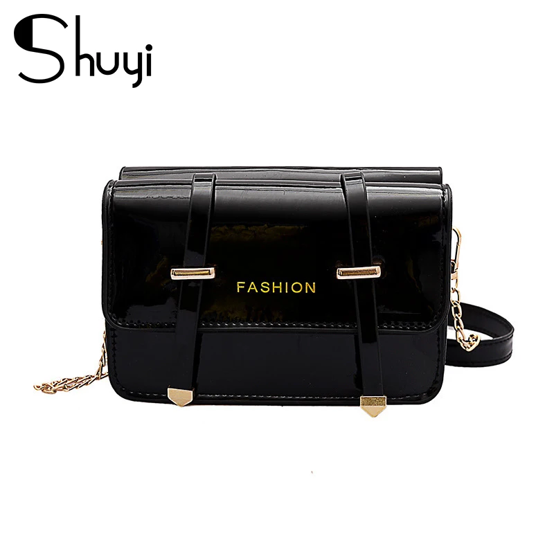 Patent leather double-sided retro female bag fashion women's messenger bag summer chain ladies shoulder bag belt crossbody bag
Patent leather double-sided retro female bag fashion women's messenger bag summer chain ladies shoulder bag belt crossbody bag