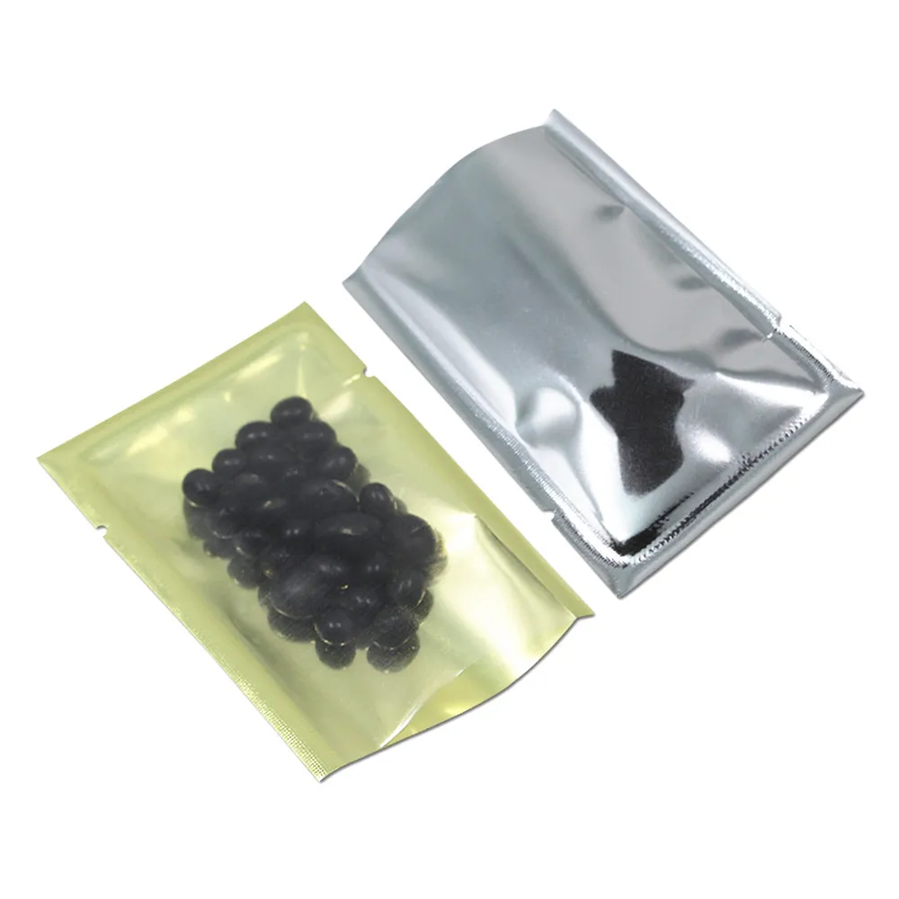 18x26cm Clear Gold Mylar Open Top Bag Aluminum Foil Vacuum Pouch Food Bag Packing Heat Seal For Coffee Candy Tea Storage Package
18x26cm Clear Gold Mylar Open Top Bag Aluminum Foil Vacuum Pouch Food Bag Packing Heat Seal For Coffee Candy Tea Storage Package