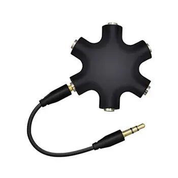 3.5mm Headphone Earphone Stereo Audio Splitter 1 Male to 2 3 4 5 Male Ports Cable Cord Jack Headset 6 Hub Way Audio Adapter Line
3.5mm Headphone Earphone Stereo Audio Splitter 1 Male to 2 3 4 5 Male Ports Cable Cord Jack Headset 6 Hub Way Audio Adapter Line