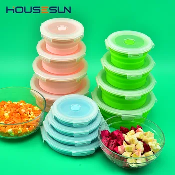 Circle Silicone Folding Lunch Box Creative Solid Color Preservation Box Kit Retractable Outdoor Lunch Box 4 jian tao Currently A
Circle Silicone Folding Lunch Box Creative Solid Color Preservation Box Kit Retractable Outdoor Lunch Box 4 jian tao Currently A