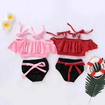【Summer Swimsuit】Children's Split Swimsuit 2-Pieces Baby Girls Swimwear Off-Shoulder Bikini-Set 2020 Swimwear For 6 Age Kids D30
【Summer Swimsuit】Children's Split Swimsuit 2-Pieces Baby Girls Swimwear Off-Shoulder Bikini-Set 2020 Swimwear For 6 Age Kids D30