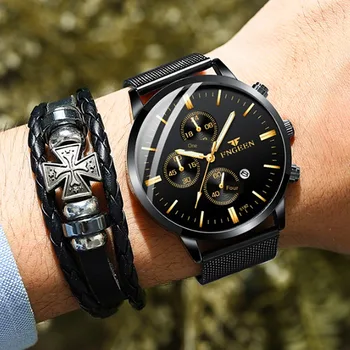 Luxury Men Wristwatch Quartz Reloj Hombre FNGEEN Brand Steel Mesh belt watch saati waterproof date watches masculino relogios
Luxury Men Wristwatch Quartz Reloj Hombre FNGEEN Brand Steel Mesh belt watch saati waterproof date watches masculino relogios