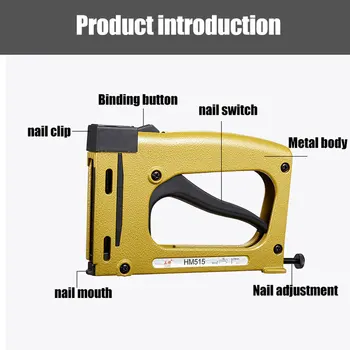 Frame Gun Nailer Nails Manual Flex Point Tacker Framing Tools Tacker Gun Used for Frame Back Fix
Frame Gun Nailer Nails Manual Flex Point Tacker Framing Tools Tacker Gun Used for Frame Back Fix
