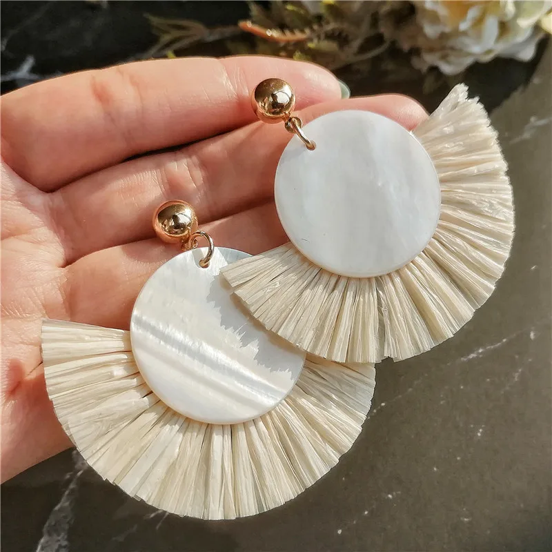 Fashion Raffia Weaving Round Drop Earrings For Women Korean 2019 Geometric Acetic Acid Wedding Dangle Earrings Jewelry Gift
Fashion Raffia Weaving Round Drop Earrings For Women Korean 2019 Geometric Acetic Acid Wedding Dangle Earrings Jewelry Gift