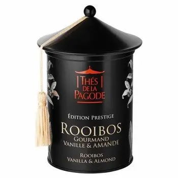 Rooibos Gourmand Vanille Amande par Thés de La Pagode | Edition Prestige – Boite de 100 grammes | Infusion gourmande
Rooibos Gourmand Vanille Amande par Thés de La Pagode | Edition Prestige – Boite de 100 grammes | Infusion gourmande