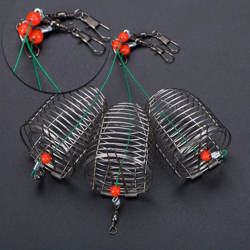 5pcs/lot Wire Fishing Lure Conical Cage Fish Bait Lure Fishing Accessories Bait Cage Fishing Stair Basket Feeder Holder
5pcs/lot Wire Fishing Lure Conical Cage Fish Bait Lure Fishing Accessories Bait Cage Fishing Stair Basket Feeder Holder