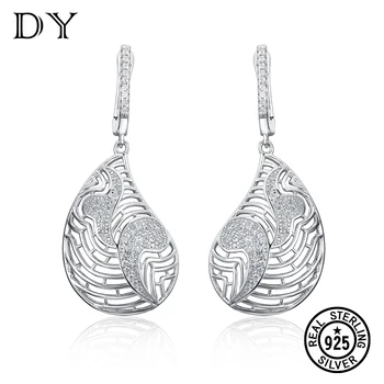 DY 925 Sterling Silver Earring Clear CZ Dangle Drop Charm Special Lively Design Hollow Earring For Women Party Fashion Jewelry
DY 925 Sterling Silver Earring Clear CZ Dangle Drop Charm Special Lively Design Hollow Earring For Women Party Fashion Jewelry