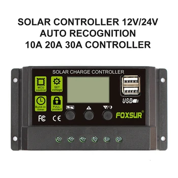 10A 20A 30A 12V/24V Solar Charge Controller Automatic Identification Controller USB PC Output Charger Car Accessories
10A 20A 30A 12V/24V Solar Charge Controller Automatic Identification Controller USB PC Output Charger Car Accessories