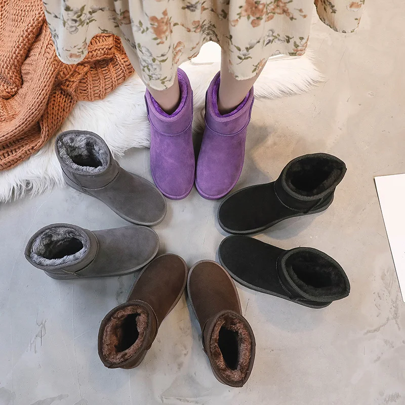 Women Snow Boots Warm Short Plush Soft Non-slip Ladies Flat Booties Ankle Boot Women's Fur Platform Female Casual Shoes Woman
Women Snow Boots Warm Short Plush Soft Non-slip Ladies Flat Booties Ankle Boot Women's Fur Platform Female Casual Shoes Woman