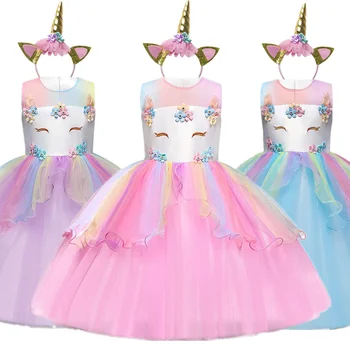Girls Unicorn Tutu Dress Kids Rainbow Princess Dress Christmas Party New Year Costume Children Elegant Wedding Evening Ball Gown
Girls Unicorn Tutu Dress Kids Rainbow Princess Dress Christmas Party New Year Costume Children Elegant Wedding Evening Ball Gown