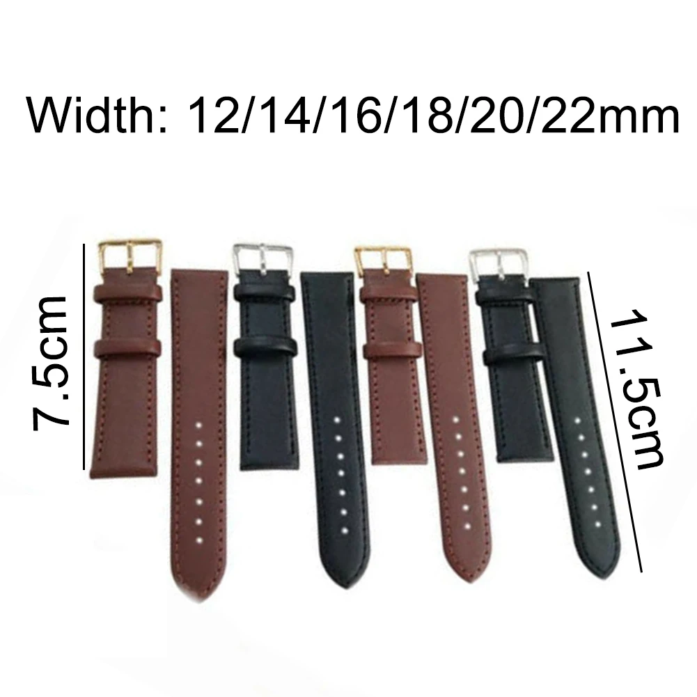 Unisex Watch Strap Universal Replacement Adjustable Faux Leather Wrist Band reloj hombre zegarek damski ремешки для | Наручные