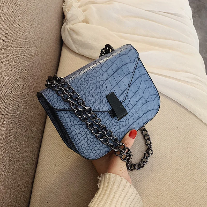 Winter Textured Bag Women's 2020 New Style Korean-style Fashion Crocodile Pattern Versatile Chain Shoulder Square Sling Bag
Winter Textured Bag Women's 2020 New Style Korean-style Fashion Crocodile Pattern Versatile Chain Shoulder Square Sling Bag