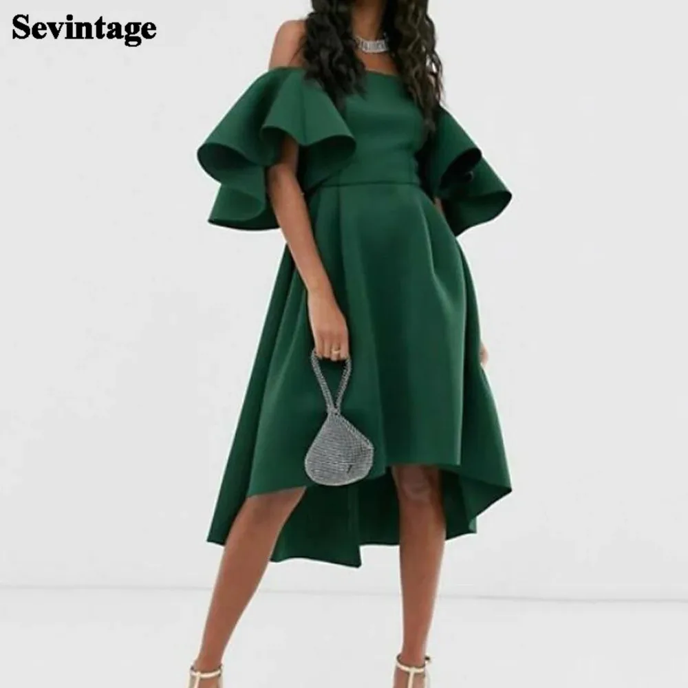 Женское вечернее Платье До Колена Sevintage, зеленое короткое платье с длинными рукавами-фонариками спереди, для выпускного вечера
Женское вечернее Платье До Колена Sevintage, зеленое короткое платье с длинными рукавами-фонариками спереди, для выпускного вечера