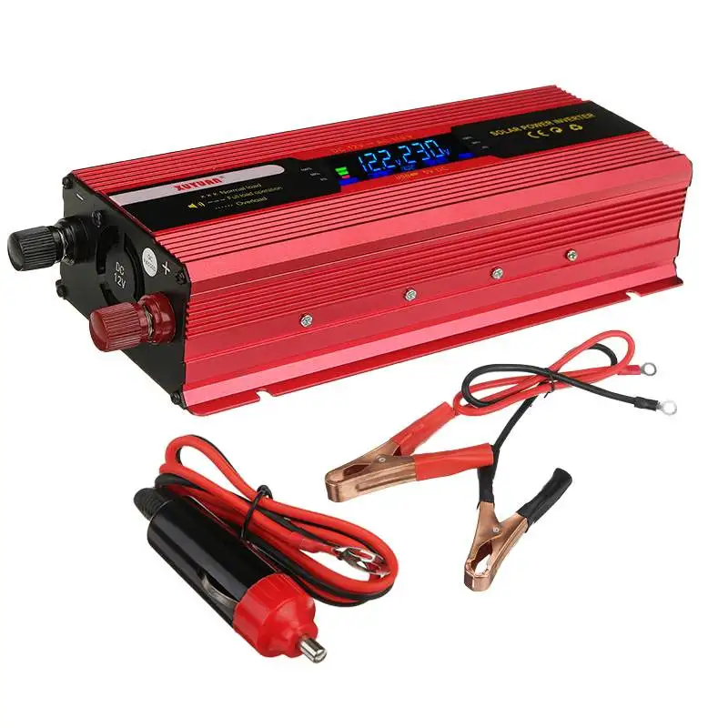 Solar Inverter DC 12V to AC 220V/110V Power Inverter Voltage Convertor Transformer + LCD Display Pure Sine Wave 2000-6000W
Solar Inverter DC 12V to AC 220V/110V Power Inverter Voltage Convertor Transformer + LCD Display Pure Sine Wave 2000-6000W