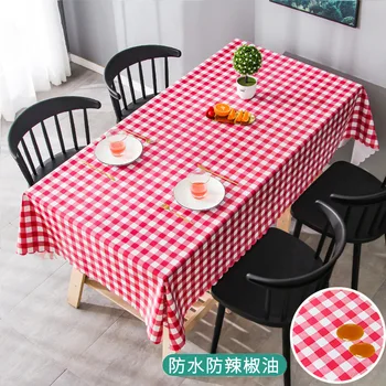 Nordic Fashion Table Cover Home Decorative Dust-proof Water-proof Oil-proof Table Cloth PVC Red Lattice Dining Tablecloth
Nordic Fashion Table Cover Home Decorative Dust-proof Water-proof Oil-proof Table Cloth PVC Red Lattice Dining Tablecloth