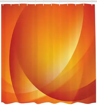 Orange Shower Curtain Colorful Smooth Twist Lines Sun Abstraction Energy Flow Waves Curves Art Cloth Fabric Bathroom Decor Set 
Orange Shower Curtain Colorful Smooth Twist Lines Sun Abstraction Energy Flow Waves Curves Art Cloth Fabric Bathroom Decor Set