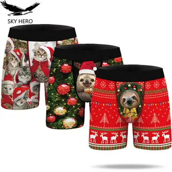 3pcs/Lot Christmas Panties with Cartoons Boxers Mens Underwear Man Funny New Year Underpants Male Polyestre Shorts Homme Pants
3pcs/Lot Christmas Panties with Cartoons Boxers Mens Underwear Man Funny New Year Underpants Male Polyestre Shorts Homme Pants