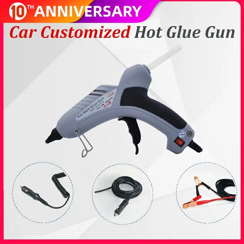 100W Car Special Customized Hot Melt Glue Gun Pure Copper Nozzle For Paintless Dent Repair, Cigar Lighter Plug Battery Terminals
100W Car Special Customized Hot Melt Glue Gun Pure Copper Nozzle For Paintless Dent Repair, Cigar Lighter Plug Battery Terminals
