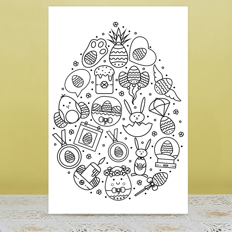 ZhuoAng Easter greeting card Clear Stamps / sealed DIY scrapbook / album decoration card / seamless seal
ZhuoAng Easter greeting card Clear Stamps / sealed DIY scrapbook / album decoration card / seamless seal