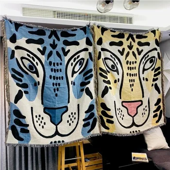Tiger Head Tiger Brain Korean Style Sofa Towel Line Blanket Cover Blanket Leisure Blanket Decorative Blanket
Tiger Head Tiger Brain Korean Style Sofa Towel Line Blanket Cover Blanket Leisure Blanket Decorative Blanket