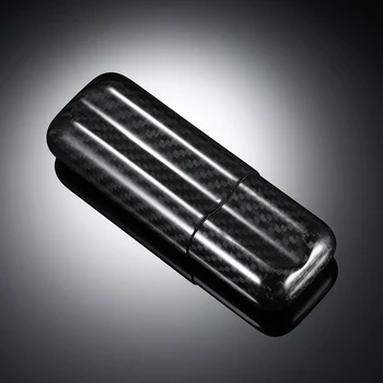 2-Cigar Case Lightweight Cigar Storage Tube Holder Black Carbon Fiber Travel Cigar Humidor for up to 57 Ring Gauge Cigars
2-Cigar Case Lightweight Cigar Storage Tube Holder Black Carbon Fiber Travel Cigar Humidor for up to 57 Ring Gauge Cigars