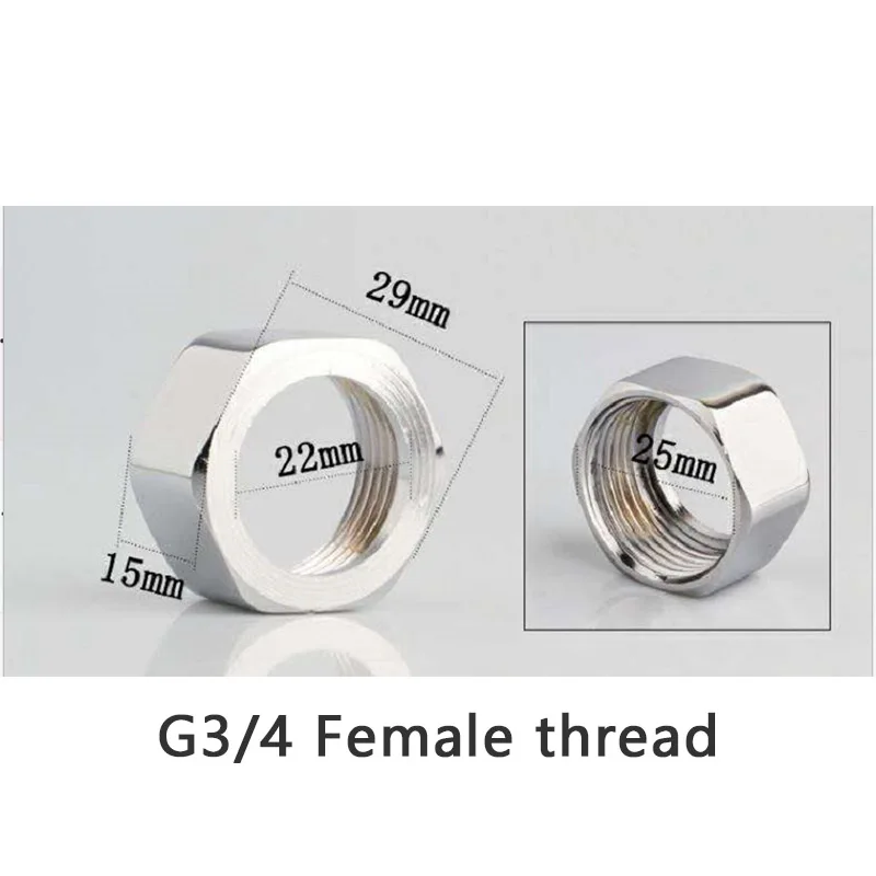 Адаптер WASOURLF G3/4 с внутренней резьбой, 1 шт., переводной шестигранный разъем для душевой балки, аксессуары для ванной комнаты, деталь для крана 
Адаптер WASOURLF G3/4 с внутренней резьбой, 1 шт., переводной шестигранный разъем для душевой балки, аксессуары для ванной комнаты, деталь для крана