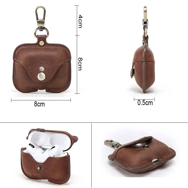 The headset protective cover Crazy Horse uses the first layer of leather, suitable for iPhone wireless Bluetooth headset box
The headset protective cover Crazy Horse uses the first layer of leather, suitable for iPhone wireless Bluetooth headset box