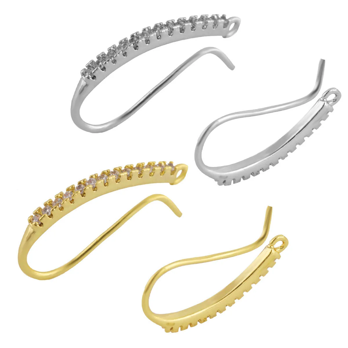 2pcs Leaf Simple Gold-plated Copper Zirconium DIY Ear Hooks Earrings Accessories Ear Clasps Jewelry Making Finding Wholesale
2pcs Leaf Simple Gold-plated Copper Zirconium DIY Ear Hooks Earrings Accessories Ear Clasps Jewelry Making Finding Wholesale