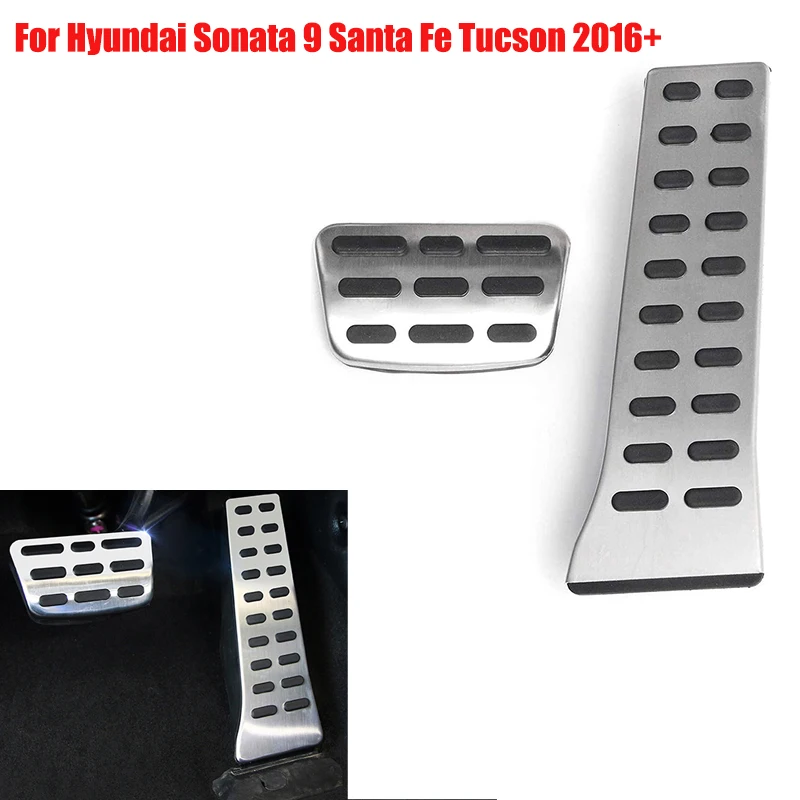 Аксессуары для салона автомобиля, нескользящая педаль акселератора, педали тормоза, педаль ножной накладки для Hyundai Sonata 9 Santa Fe Tucson 2016 +
Аксессуары для салона автомобиля, нескользящая педаль акселератора, педали тормоза, педаль ножной накладки для Hyundai Sonata 9 Santa Fe Tucson 2016 +