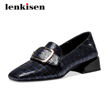 Lenkisen 2020 autumn new shoes large size sheep leather metal fasteners gingham square toe med square heel cozy women pumps L7f5
Lenkisen 2020 autumn new shoes large size sheep leather metal fasteners gingham square toe med square heel cozy women pumps L7f5