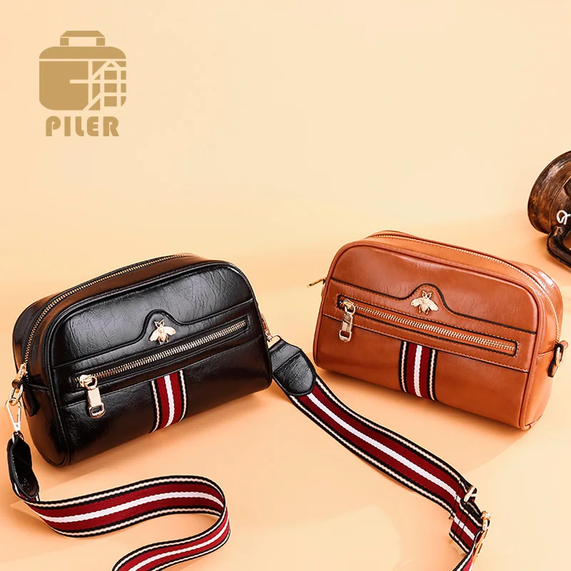Piler Brand Designer Leather Women Bag Fashion Female Crossbody Bag 2019 High Quality Messenger Bag Leather Woman Shoulder Bags
Piler Brand Designer Leather Women Bag Fashion Female Crossbody Bag 2019 High Quality Messenger Bag Leather Woman Shoulder Bags